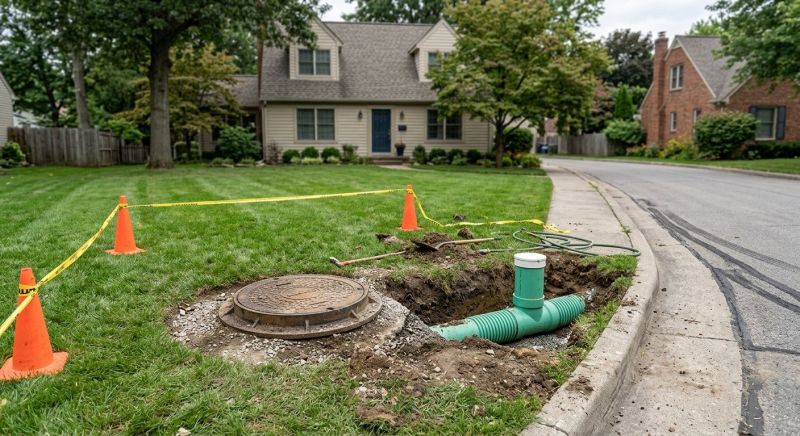 Sewer Main Installation in Columbus, OH